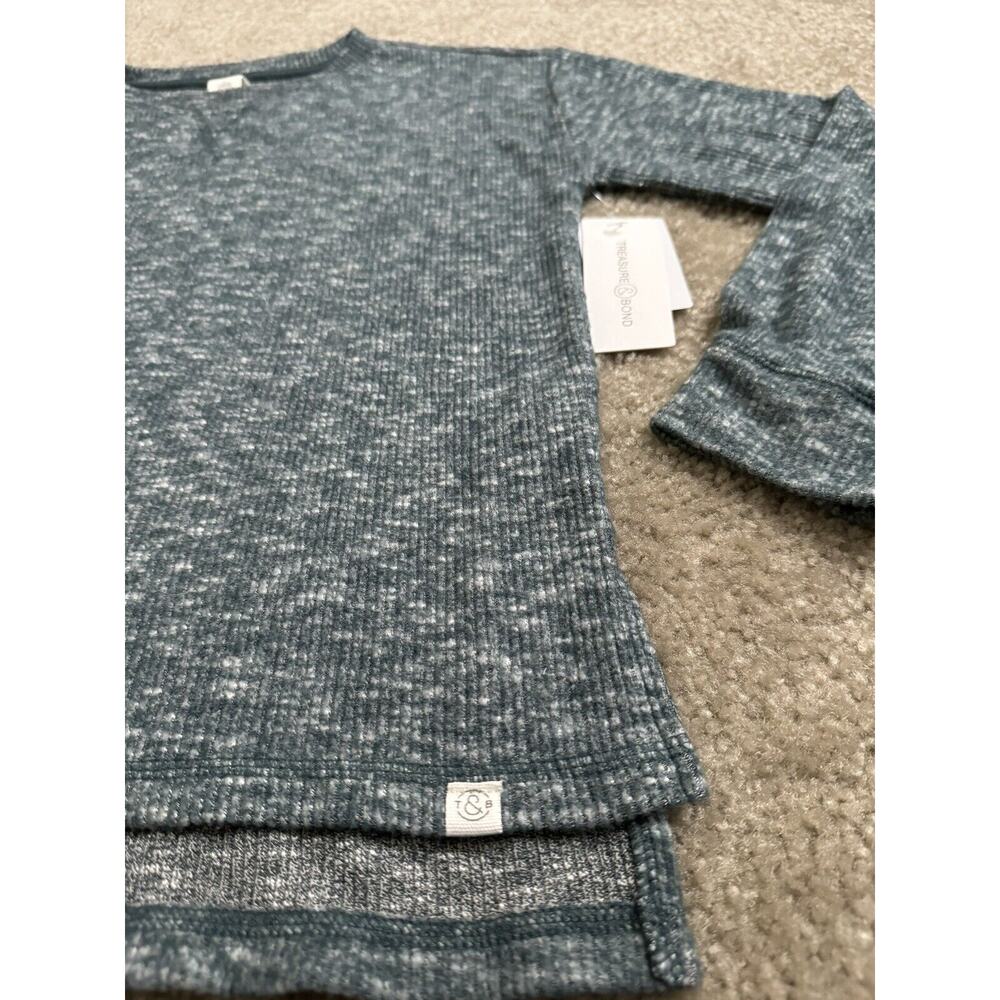 Treasure & Bond, Girls Long Sleeve Sweater, Blue, Size Large 10/12 New w/ Tags
